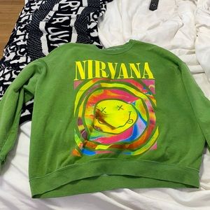 Nirvana green sweatshirt